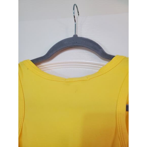 Bump Biddy Maternity Sunny Yellow Casual Stretchy Midi Dress NWT, Size Medium - Picture 8 of 10